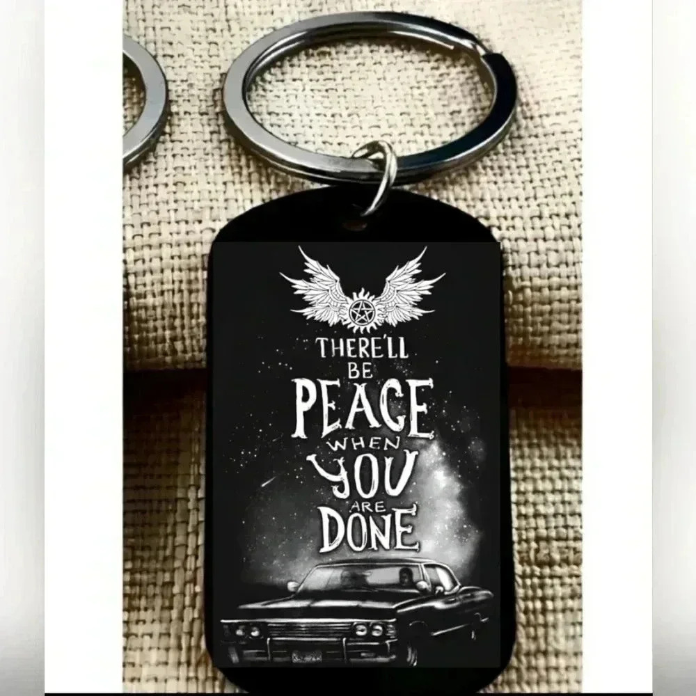 Supernatural Tv Show Hot Car Keychain